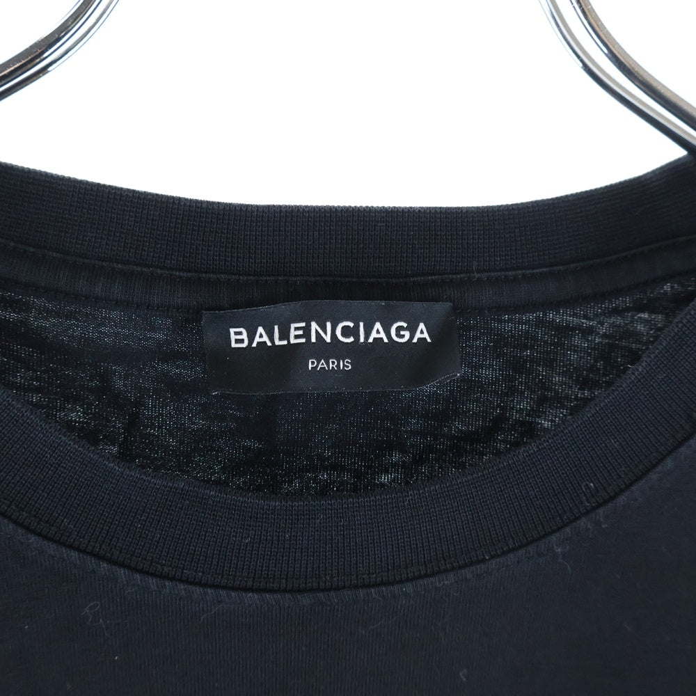 BALENCIAGA(バレンシアガ) 18SS Sinners Print Short Sleeve Tee シナーズバックプリントクルーネック半袖Tシャツ カットソー ブラック 489862 TWK52