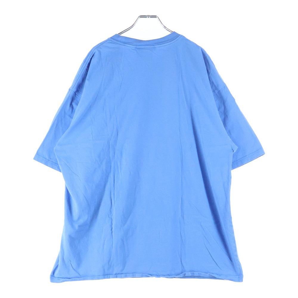 drew house(ドリューハウス) FRONT LOGO MASCOT Tee フロントロゴプリント クルーネック半袖Tシャツ カットソー ブルー