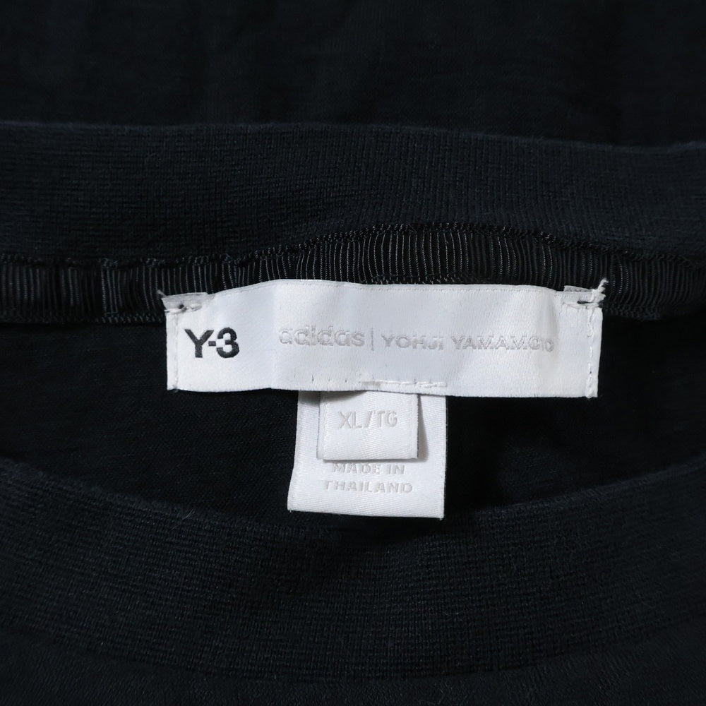 Y-3(ワイスリー) 20th Anniversary Center Logo S/S Tee 20周年 センターロゴ クルーネック 半袖カットソー Tシャツ ブラック HG6091