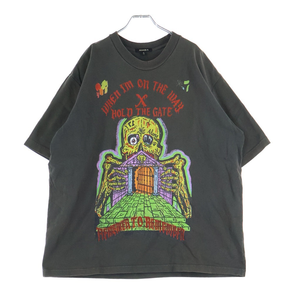 YEEZY SEASON 6(イージーシーズンシックス) XXXtentacion HOLY THE GATE S/S Tee テンタシオン ホーリー・ザ・ゲート クルーネック 半袖Tシャツカットソー チャコール