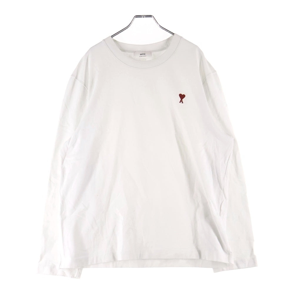 ami paris(アミパリス) FRONT MINI LOGO EMBROIDED L/S Tee フロント
