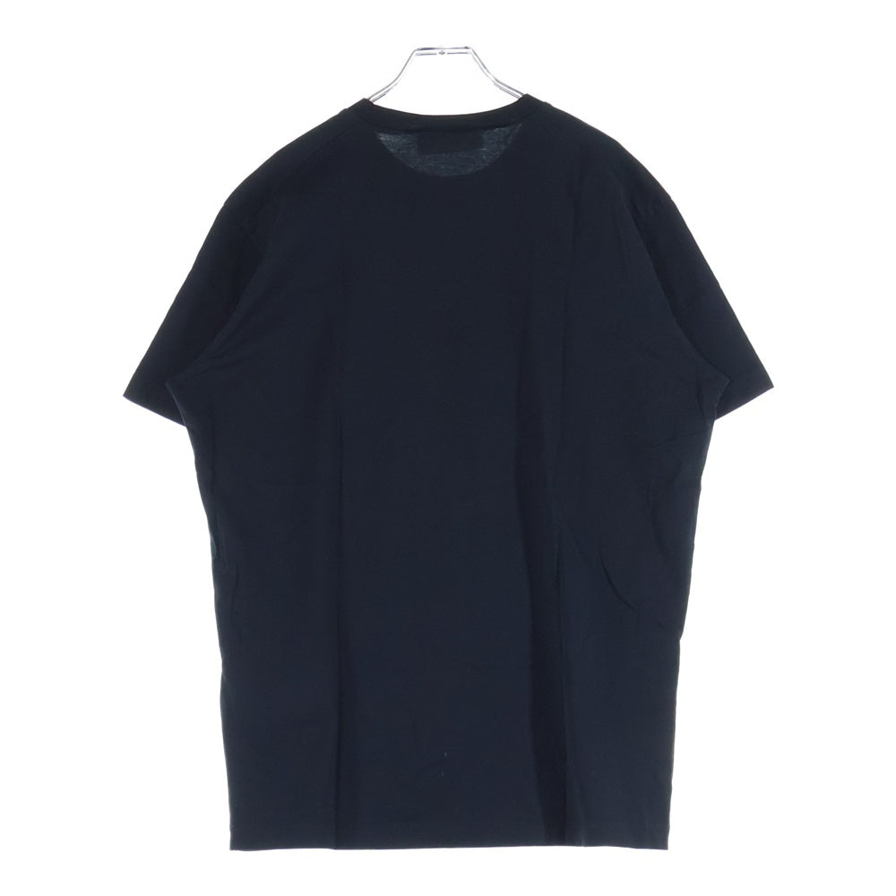 DSQUARED2(ディースクエアード) フロント ミラノロゴ プリント クルーネック 半袖Tシャツ カットソー ブラック S74GD0644 S22844