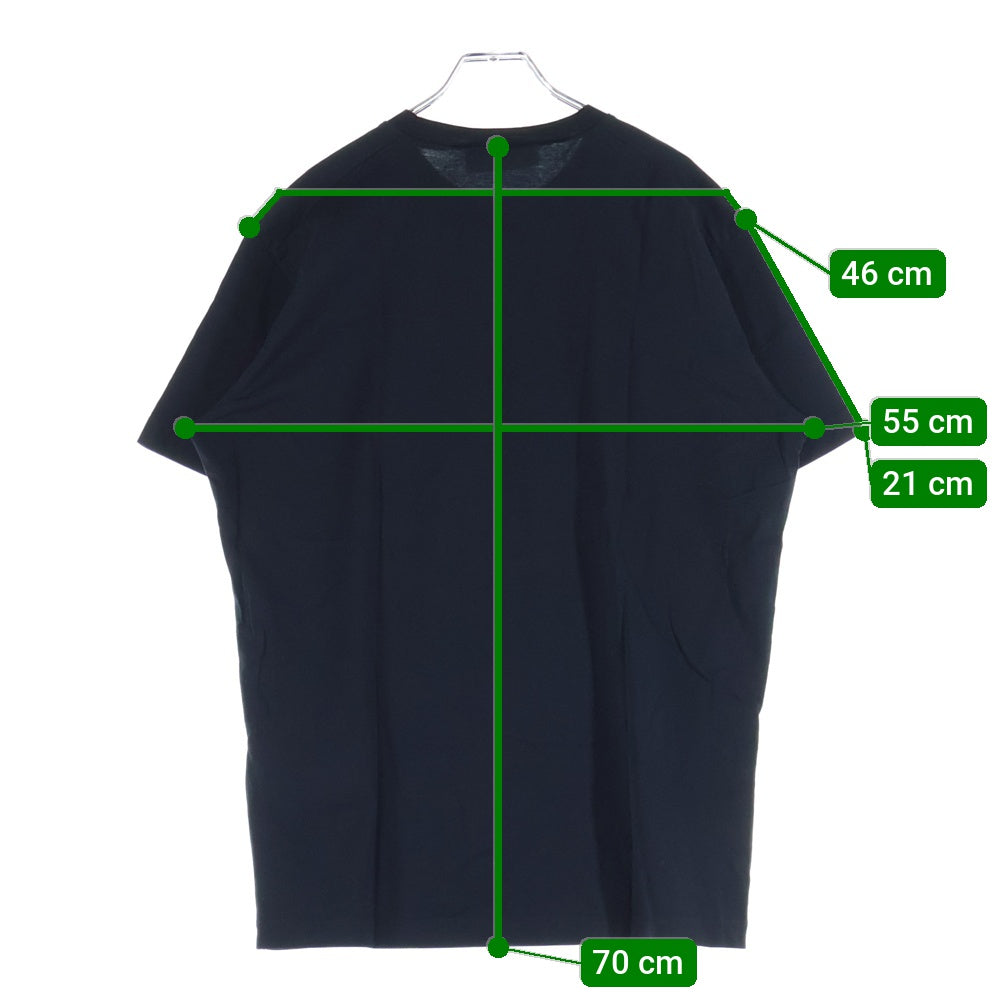 DSQUARED2(ディースクエアード) フロント ミラノロゴ プリント クルーネック 半袖Tシャツ カットソー ブラック S74GD0644 S22844