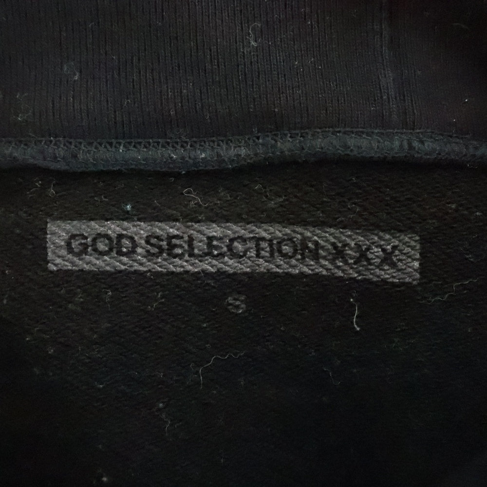 GOD SELECTION XXX(ゴッドセレクショントリプルエックス) Kate Moss hoodie ケイトモス フロントプリント プルオーバーパーカーフーディー ブラック