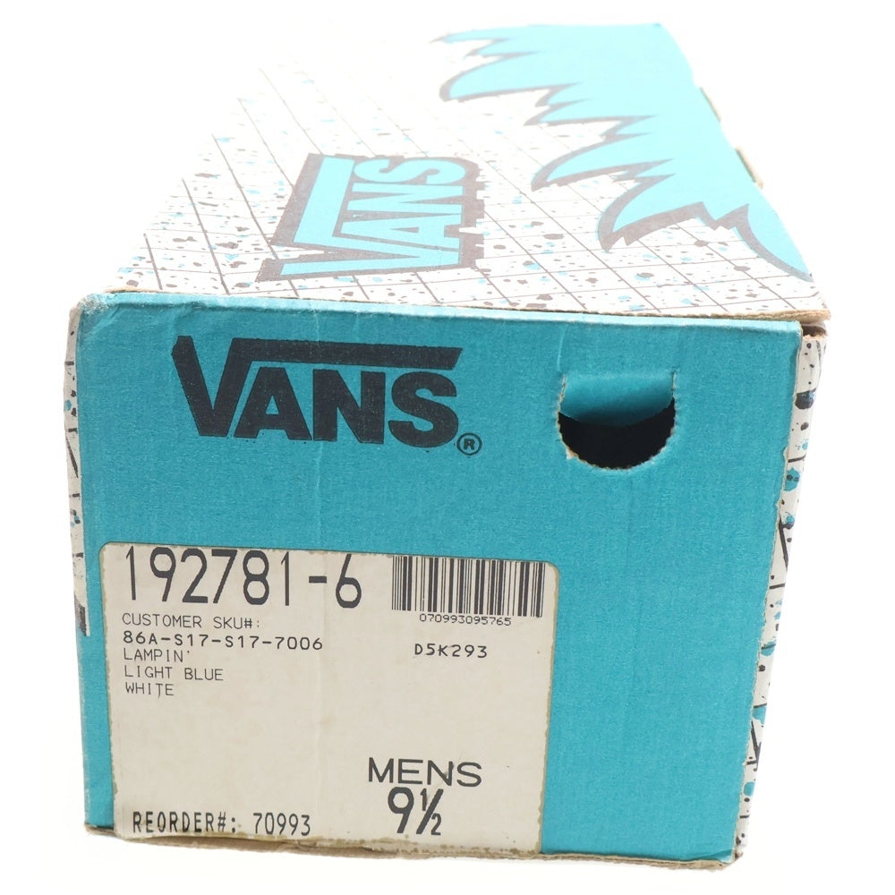 VANS(ヴァンズ) 90s LAMPIN STYLE 86 Light Blue Suede USA製 デッドストック ランピン スタイル 86 ライトブルースエード ローカットスニーカー ブルー US9.5/27.5cm 70993