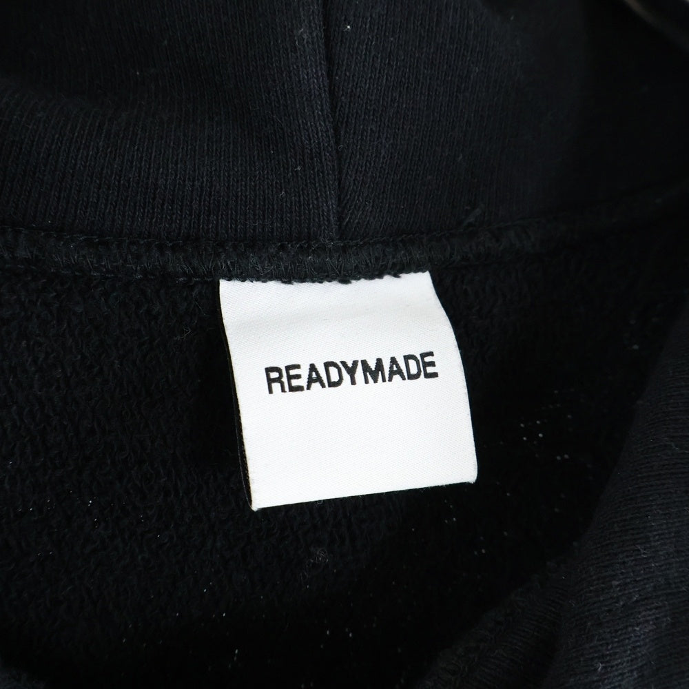 READY MADE(レディメイド) R MUTT HOODIE アールマット プルオーバースウェットパーカー フーディ ブラック RE-CO-BK-00-00-195