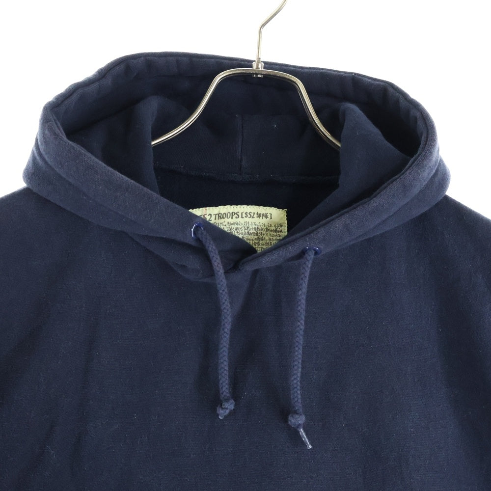 SSZ(エスエスズィー) サイドロゴ コットン フーディー スウェットパーカー ネイビー 11-13-2565-120