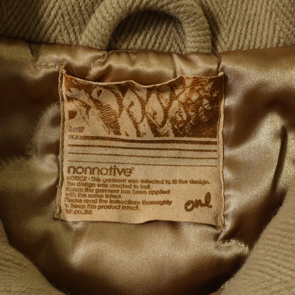 nonnative(ノンネイティブ) 碇ボタン ウール Pコート ジャケット ベージュ