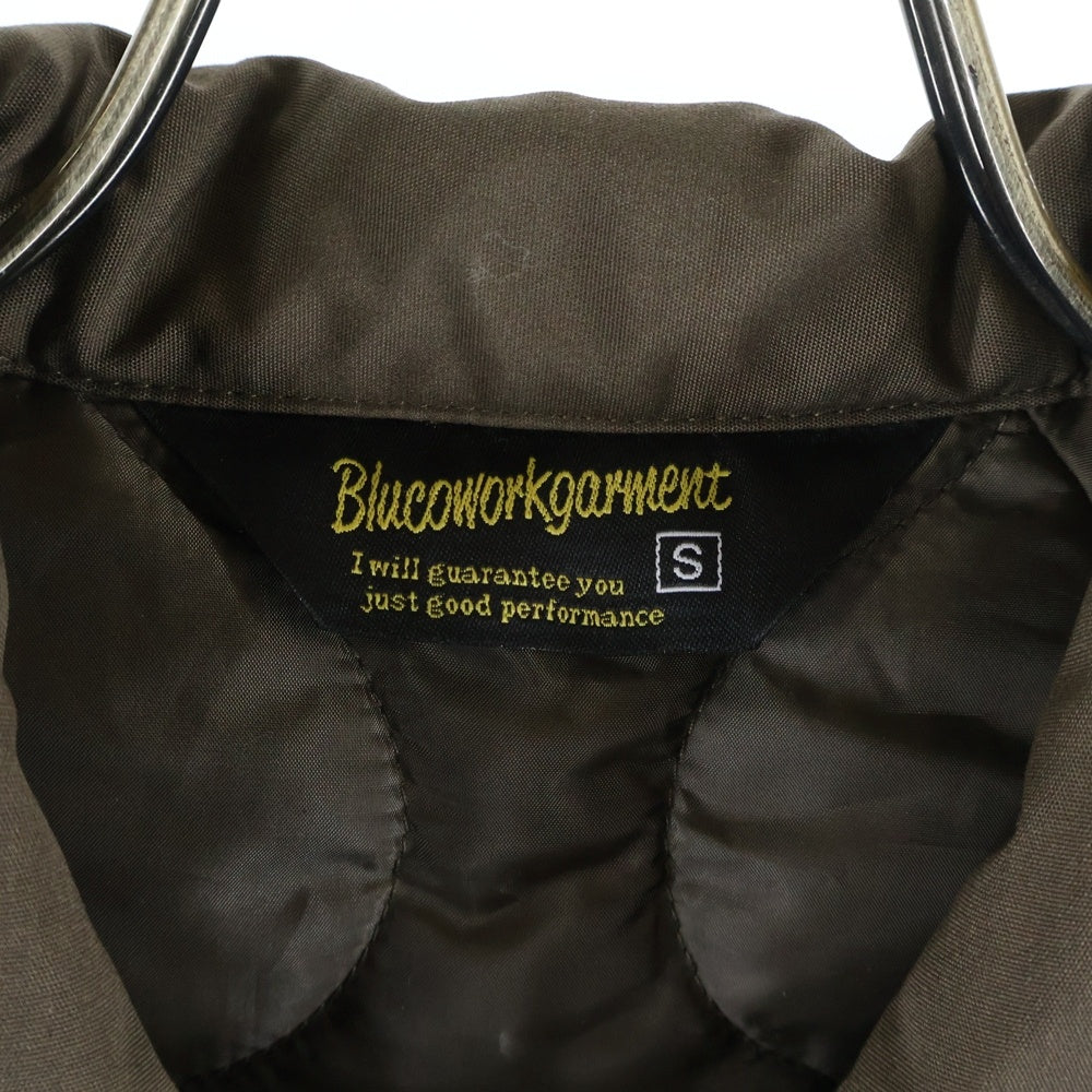 BLUCO(ブルコ) QUILTING COACH JACKET 裏地キルティング コーチジャケット ブルゾン ベージュ 1351-3B17