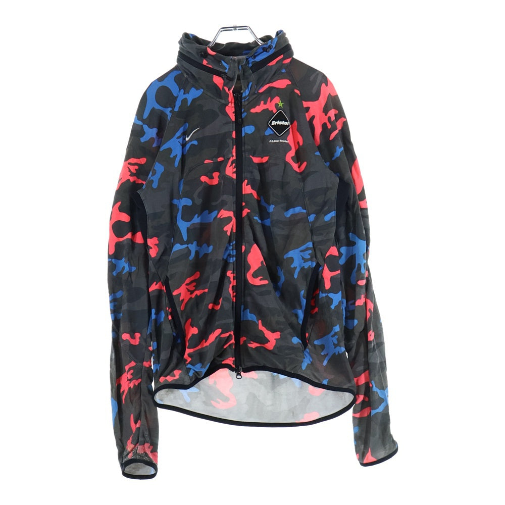 F.C.R.B.(エフシーアールビー) 14SS ×NIKE カモ柄 ウォームアップジャケット ジップアップ トラックジャケット マルチ 640471-680
