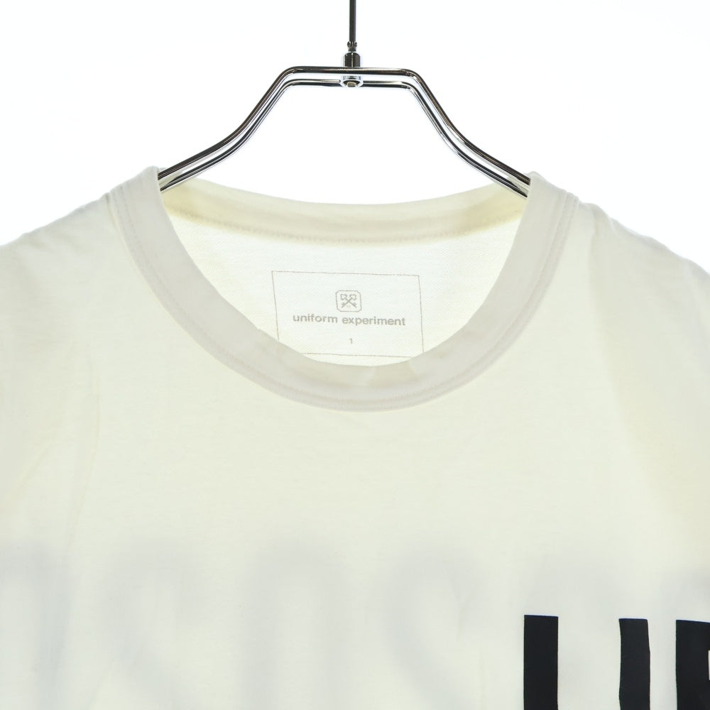 UNIFORM EXPERIMENT(ユニフォームエクスペリメント) UE TEE 両面プリント 半袖Tシャツ カットソー ホワイト UE-200010