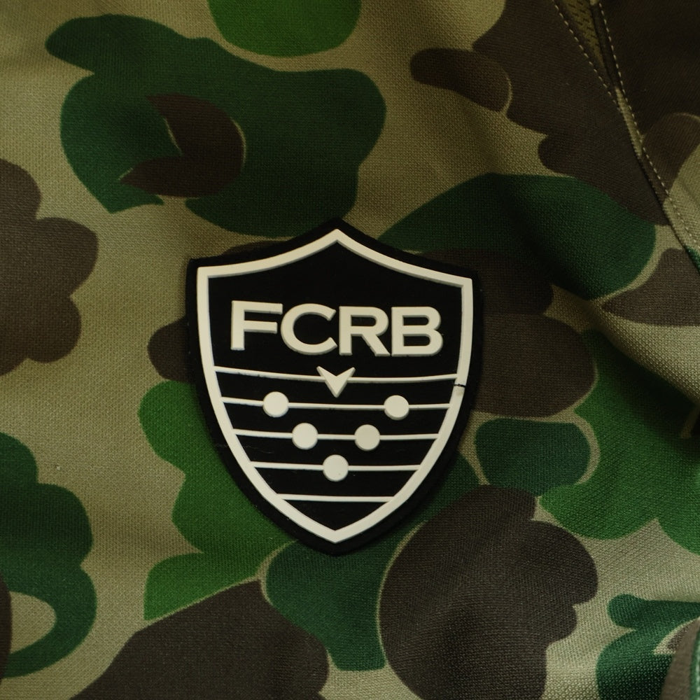 F.C.R.B./F.C.Real Bristol/FCRB(エフシーアールビー/エフシーレアルブリストル) カモフラ ロゴ 半袖 ポロシャツ カーキ U81004A41