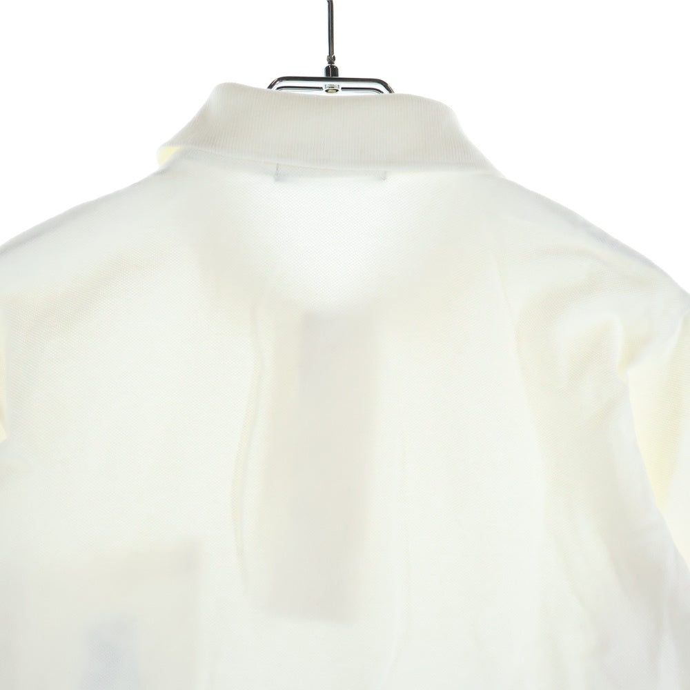 UNDERCOVER(アンダーカバー) フロントポケット ロゴ刺繍 長袖ポロシャツ ホワイト B9817