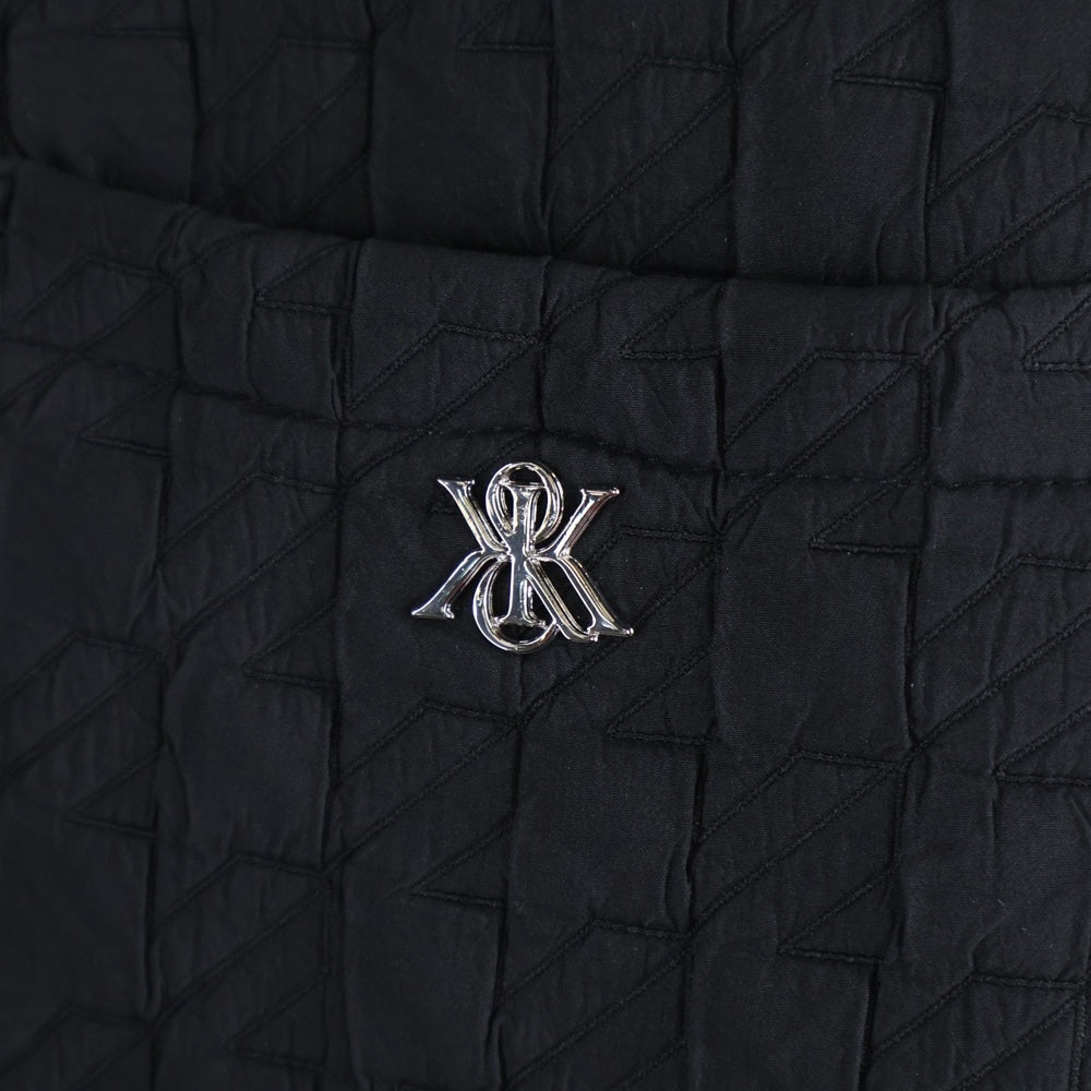 KITH(キス) 25AW Check Quilt Brixton Shirt Jacket ロゴ チェックキルティング ブリクストン シャツジャケット ブラック 25-020-060-0055-4-0