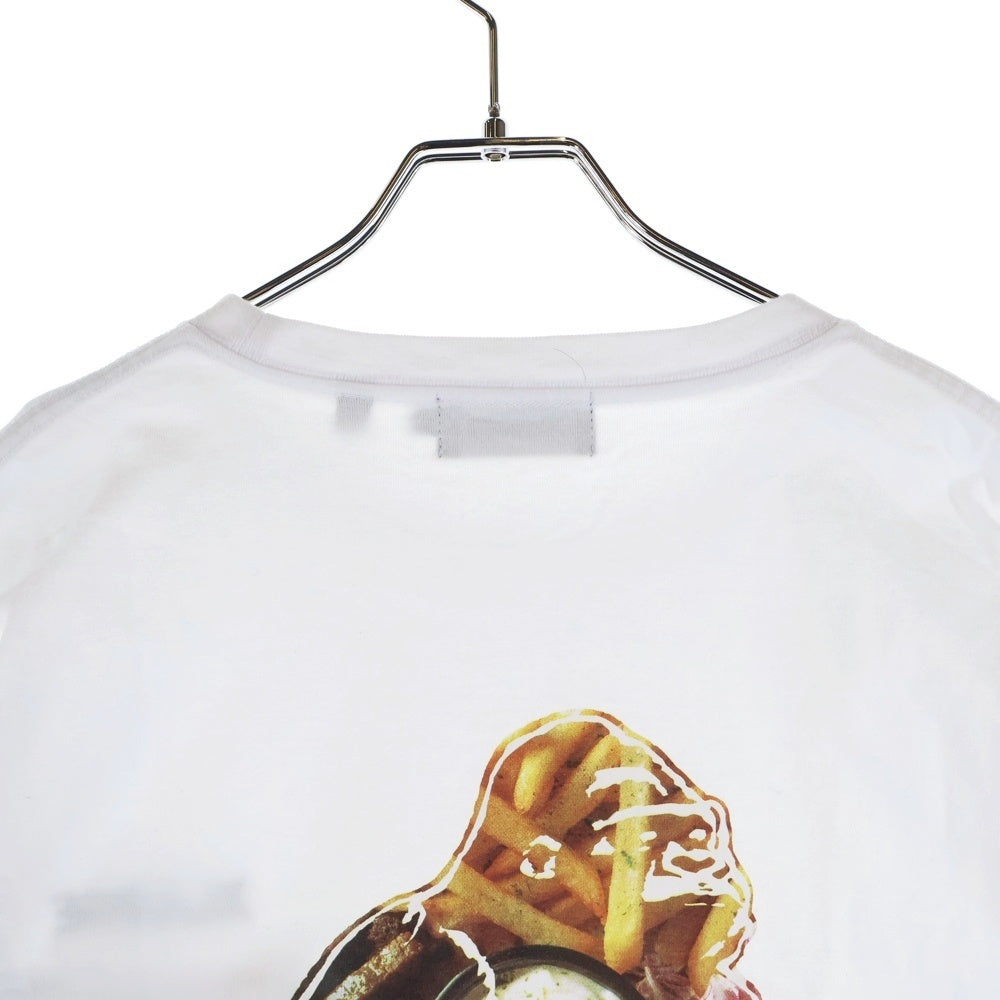 X-LARGE(エクストララージ) GRUB SLANTED L/S POCKET Tee ロゴプリント クルーネック 長袖 Tシャツ カットソー ホワイト 101203011015