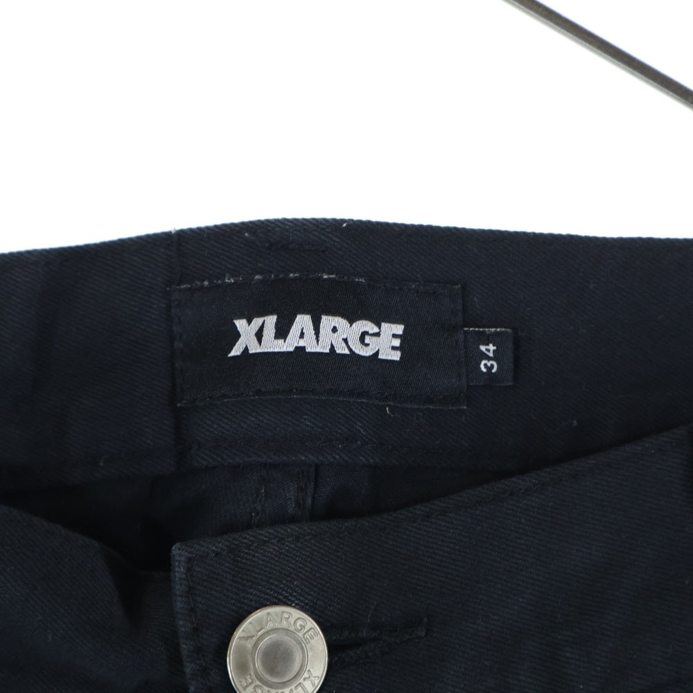 X-LARGE(エクストララージ) DAISY DOUBLE KNEE WORK PANTS デイジー ダブルニー ワークパンツ チノパン ブラック 101231031008