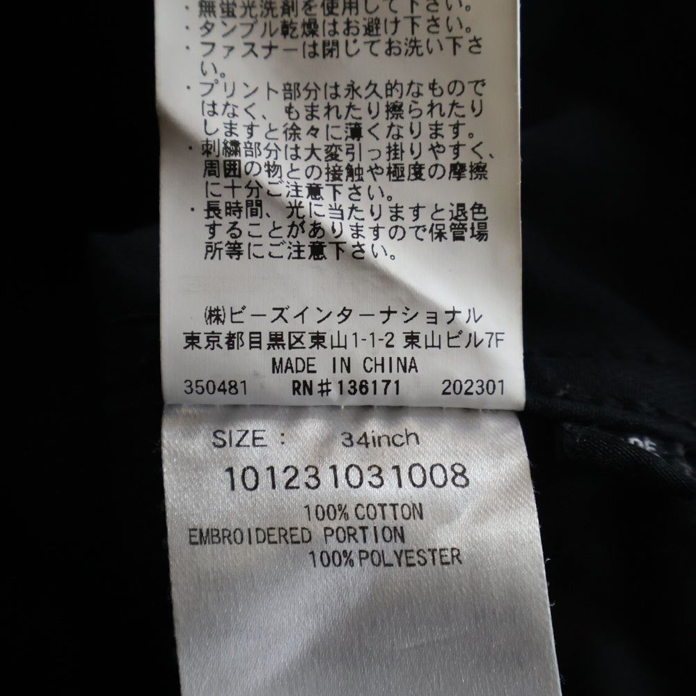 X-LARGE(エクストララージ) DAISY DOUBLE KNEE WORK PANTS デイジー ダブルニー ワークパンツ チノパン ブラック 101231031008