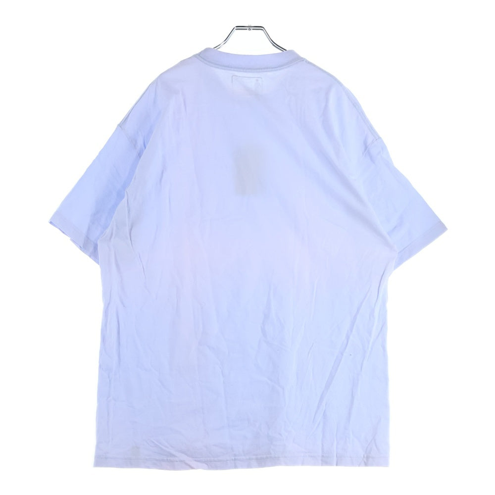 NO BRAND(ノーブランド) GIRL ロゴプリント クルーネック 半袖 Tシャツ カットソー パープル