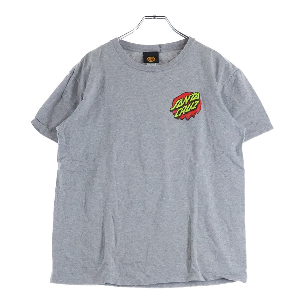 SANTA CRUZ(サンタクルーズ) 両面 ロゴ プリント クルーネック 半袖Tシャツ カットソー グレー