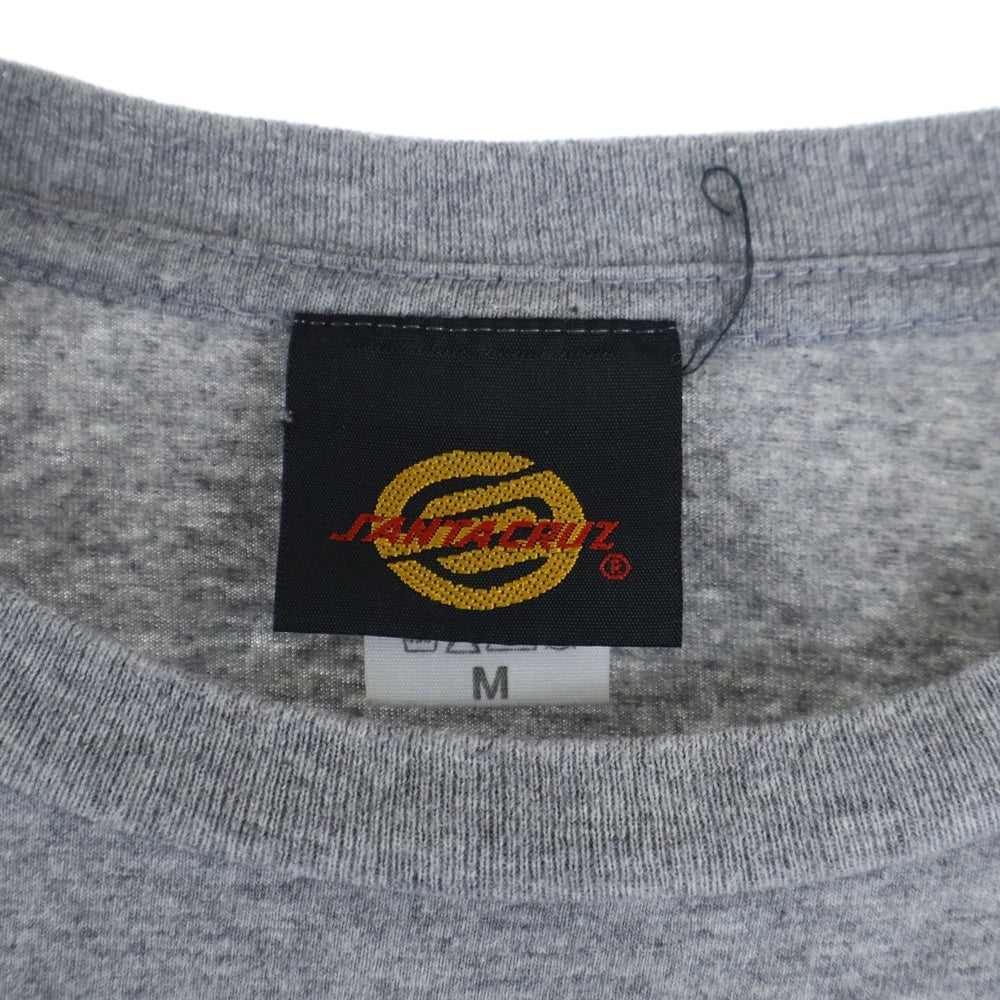 SANTA CRUZ(サンタクルーズ) 両面 ロゴ プリント クルーネック 半袖Tシャツ カットソー グレー