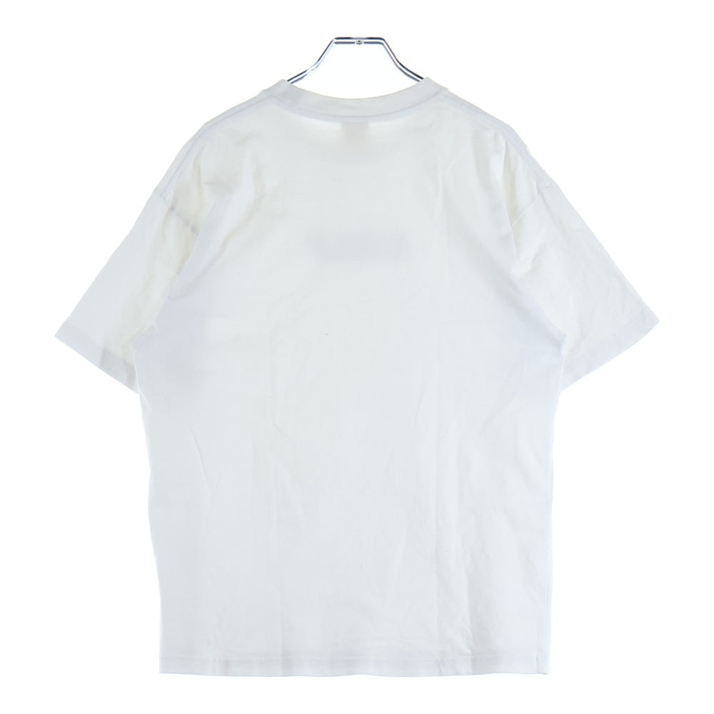GOLF WANG(ゴルフワン) ロゴ 発砲プリント クルーネック 半袖Tシャツ カットソー ホワイト