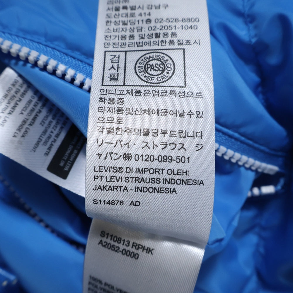 Levi's(リーバイス) ×SIMPSONS リバーシブル フーデッド 中綿 ブルゾン ジャケット ホワイト/ブルー