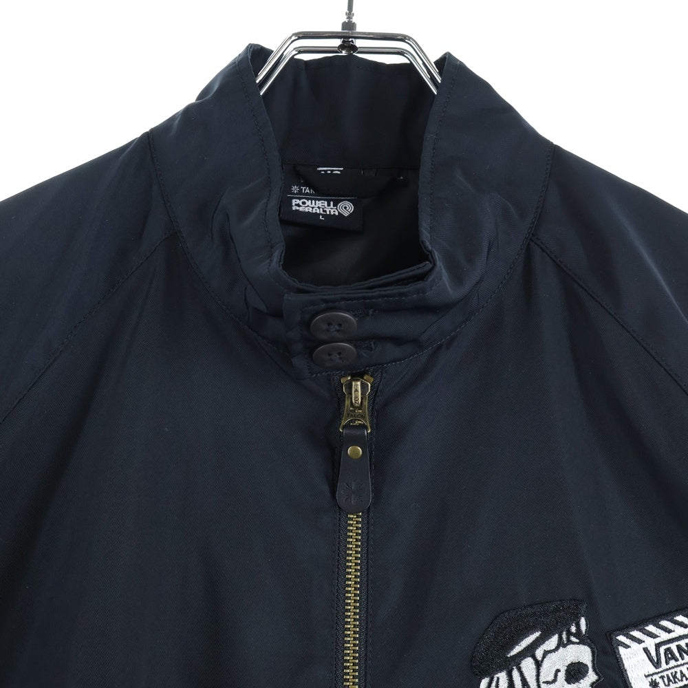 POWELL PERALTA(パウエルペラルタ) 2017 × VANS × TAKA HAYASHI 世界350着限定 バンズ タカ・ハヤシ スウィングトップ ナイロンジャケット ブラック VN0A3H9BBLK