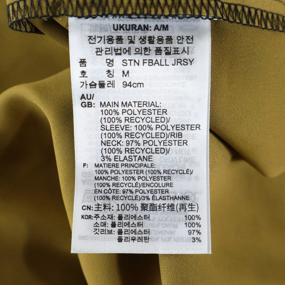 adidas(アディダス) 25SS SATIN JERSEY フロントロゴ レオパード サテンジャージ 半袖Tシャツ ブラウン KA2671