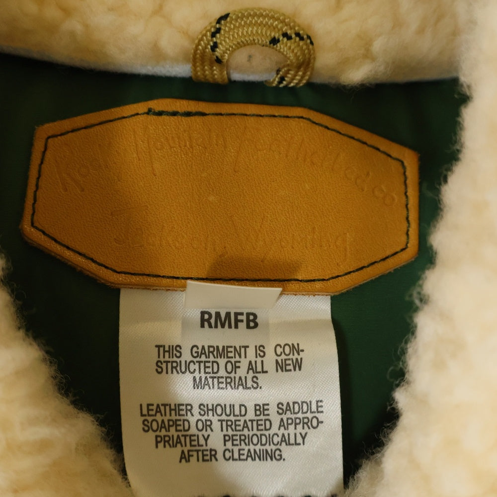 BAPE BY A BATHING APE(ベイプ ア ベイシング エイプ) 20AW × Rocky Mountain Featherbed Down Jacket ロッキーマウンテンフェザーベッド ペイズリー レザー ダウンジャケット