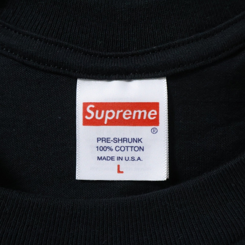 SUPREME(シュプリーム) 24SS ×TOY MACHINE FIST TEE トイマシーン フィスト 両面プリント 半袖Tシャツ カットソー ブラック