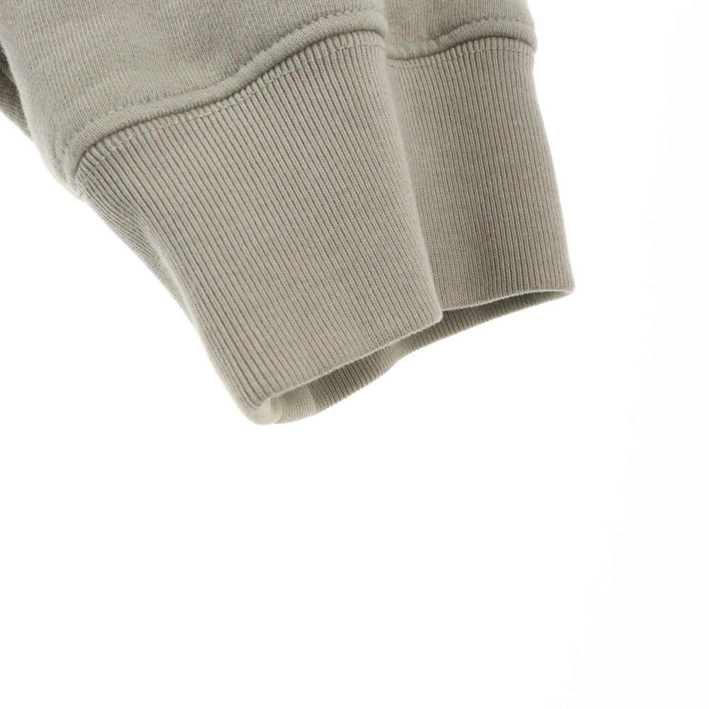 FEAR OF GOD ESSENTIALS(フィアオブゴッド エッセンシャルズ) 21AW Half Zip Hoodie ロゴ ハーフジップフーディー プルオーバーパーカー ベージュ FG50-021
