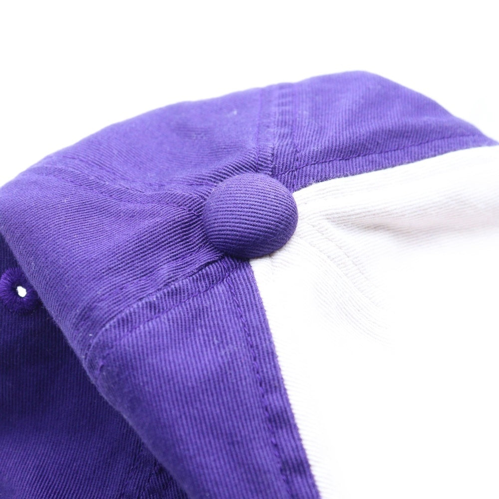 HYSTERIC GLAMOUR(ヒステリックグラマー) HG RAINBOW ロゴ刺繍 6パネル ベースボールキャップ パープル 02251QH06