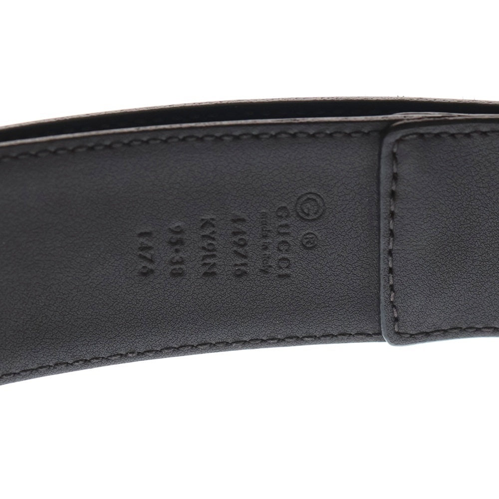 GUCCI(グッチ) GGキャンバス 切替 ベルト ブラウン 449716