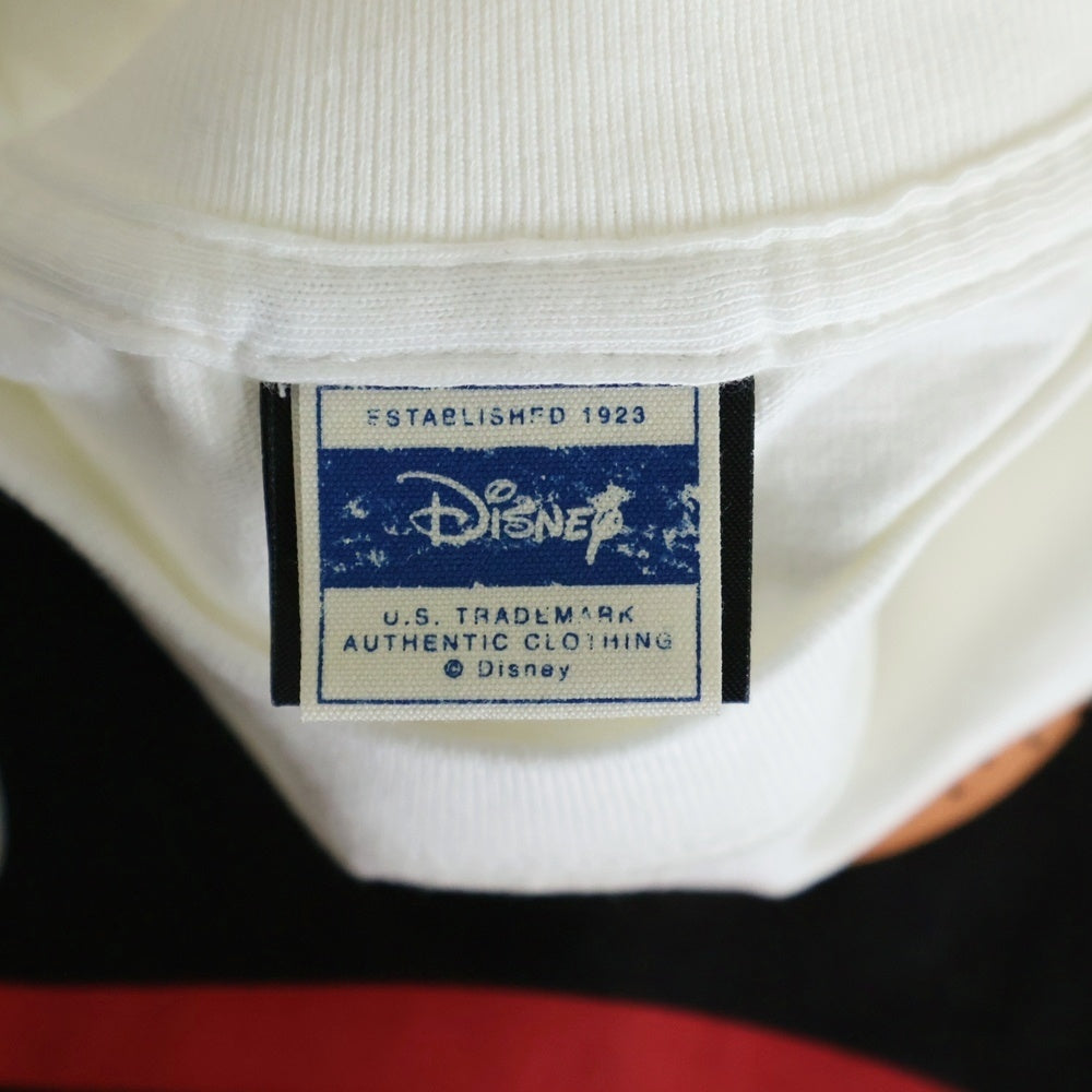 BOUNTY HUNTER(バウンティーハンター) 00s × Disney ディズニー ピート フロントプリント クルーネック 半袖Tシャツ カットソー ホワイト