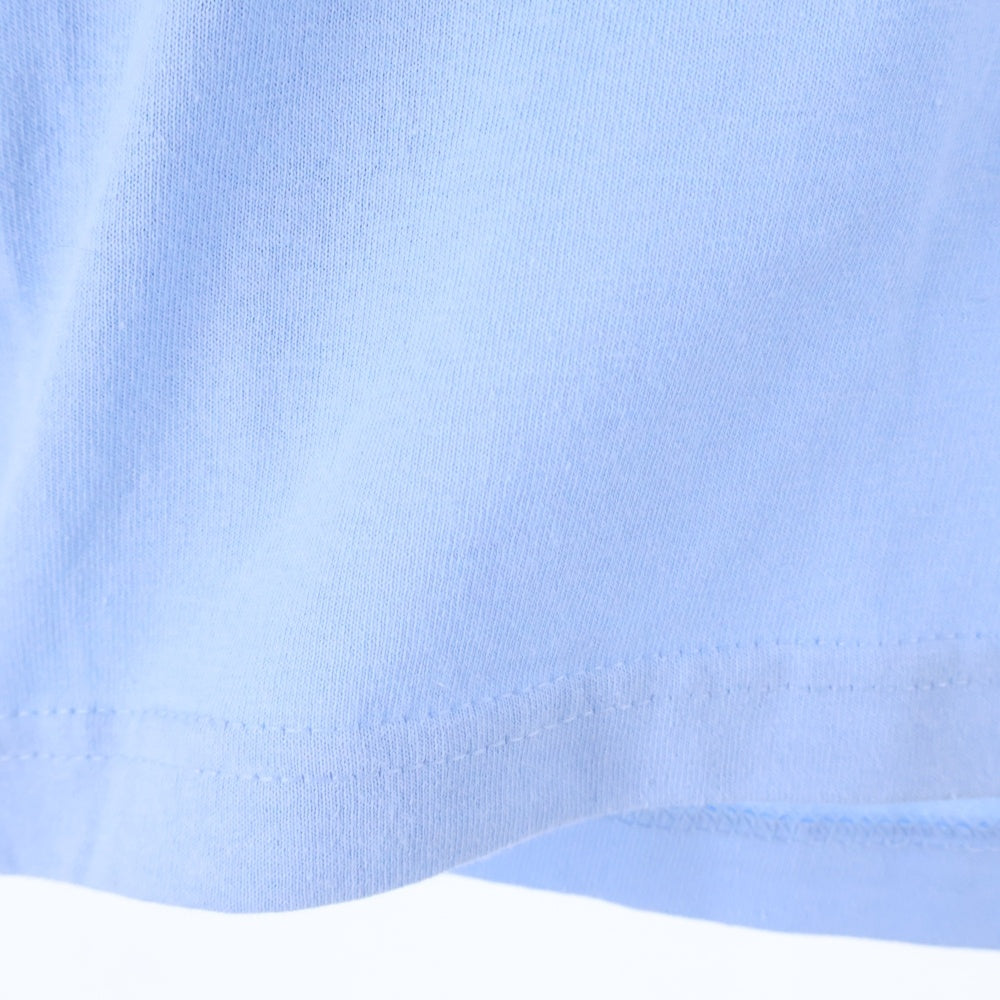 LQQK STUDIO(ルックスタジオ) POWDER BLUE L/S TEE パウダーブルー アームロゴ クルーネック ロングスリーブ 長袖Tシャツ カットソー ブルー