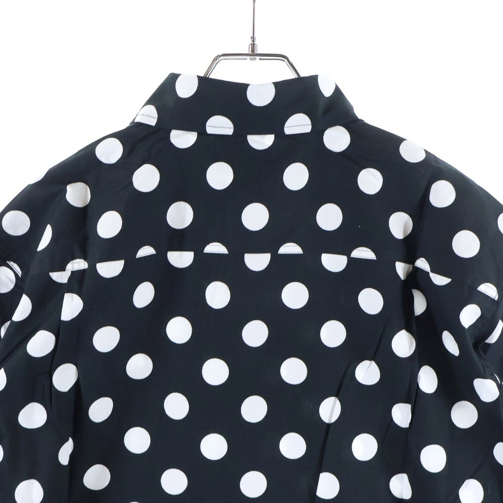 NOAH(ノア) 17AW Polka Dot Shirt ポルカドット 長袖シャツ ブラック
