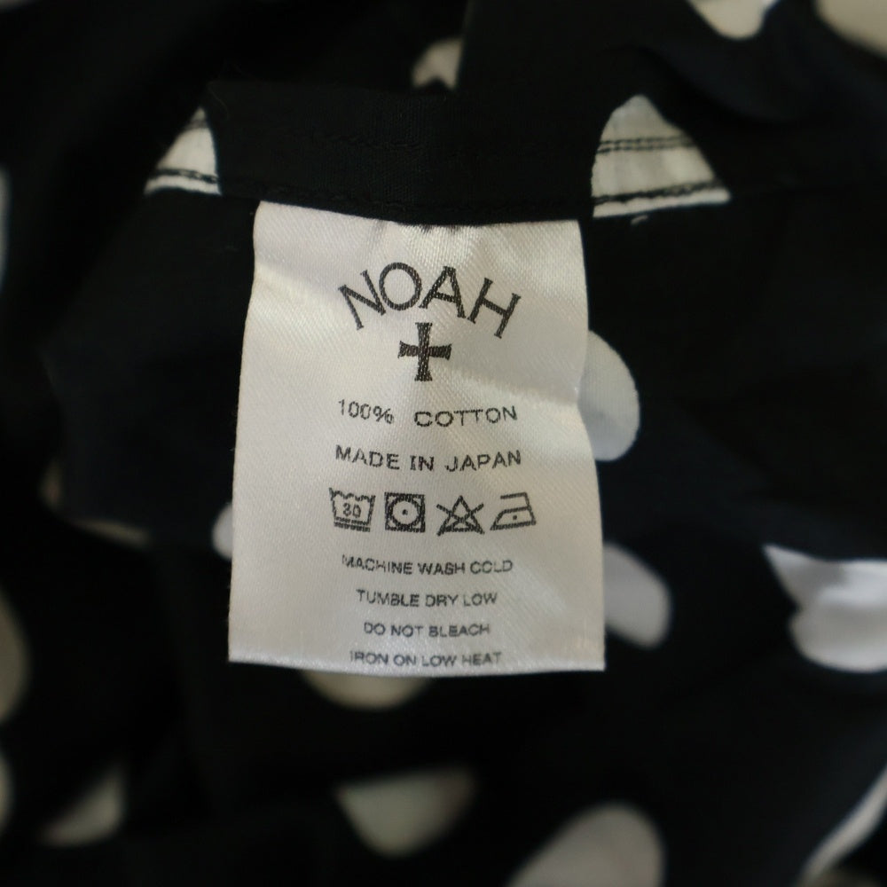 NOAH(ノア) 17AW Polka Dot Shirt ポルカドット 長袖シャツ ブラック