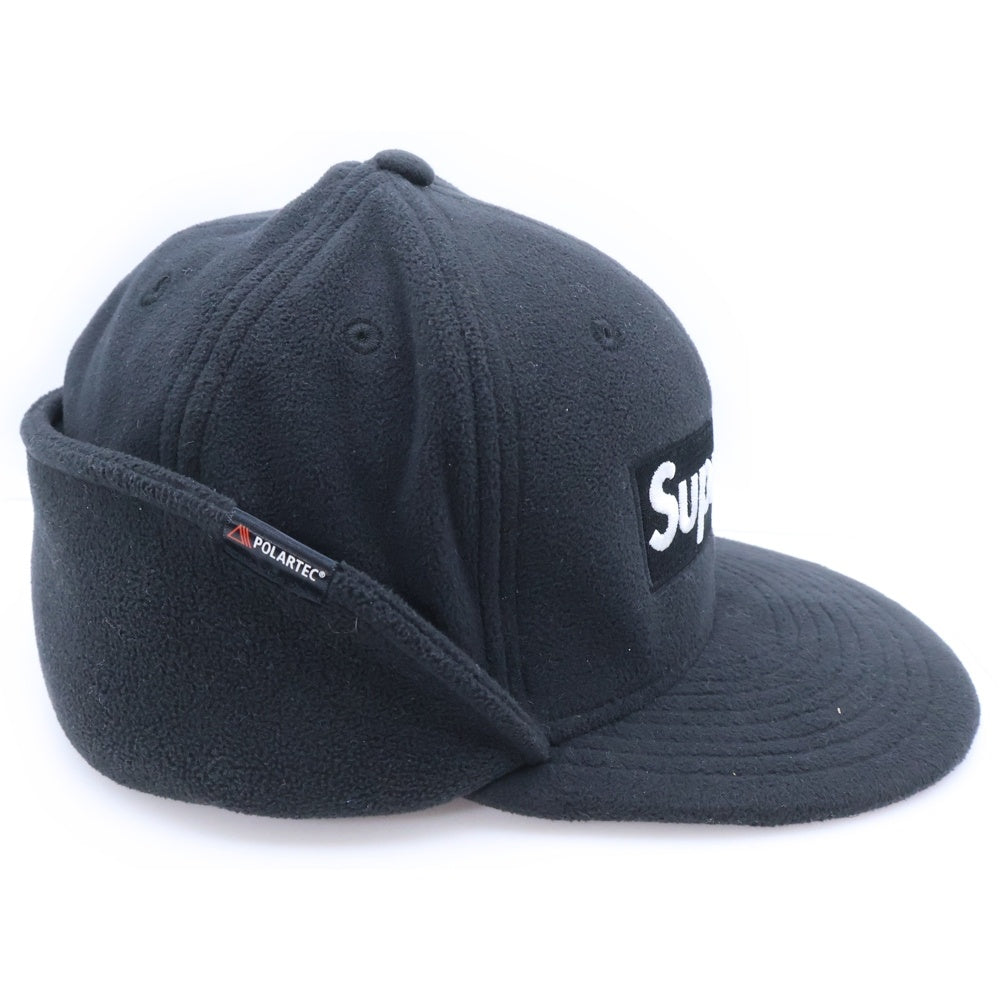 SUPREME(シュプリーム) 17AW ×NEW ERA Polartec Ear Flap Cap ニューエラ ポーラテック イヤー フラップ フリース キャップ ブラック