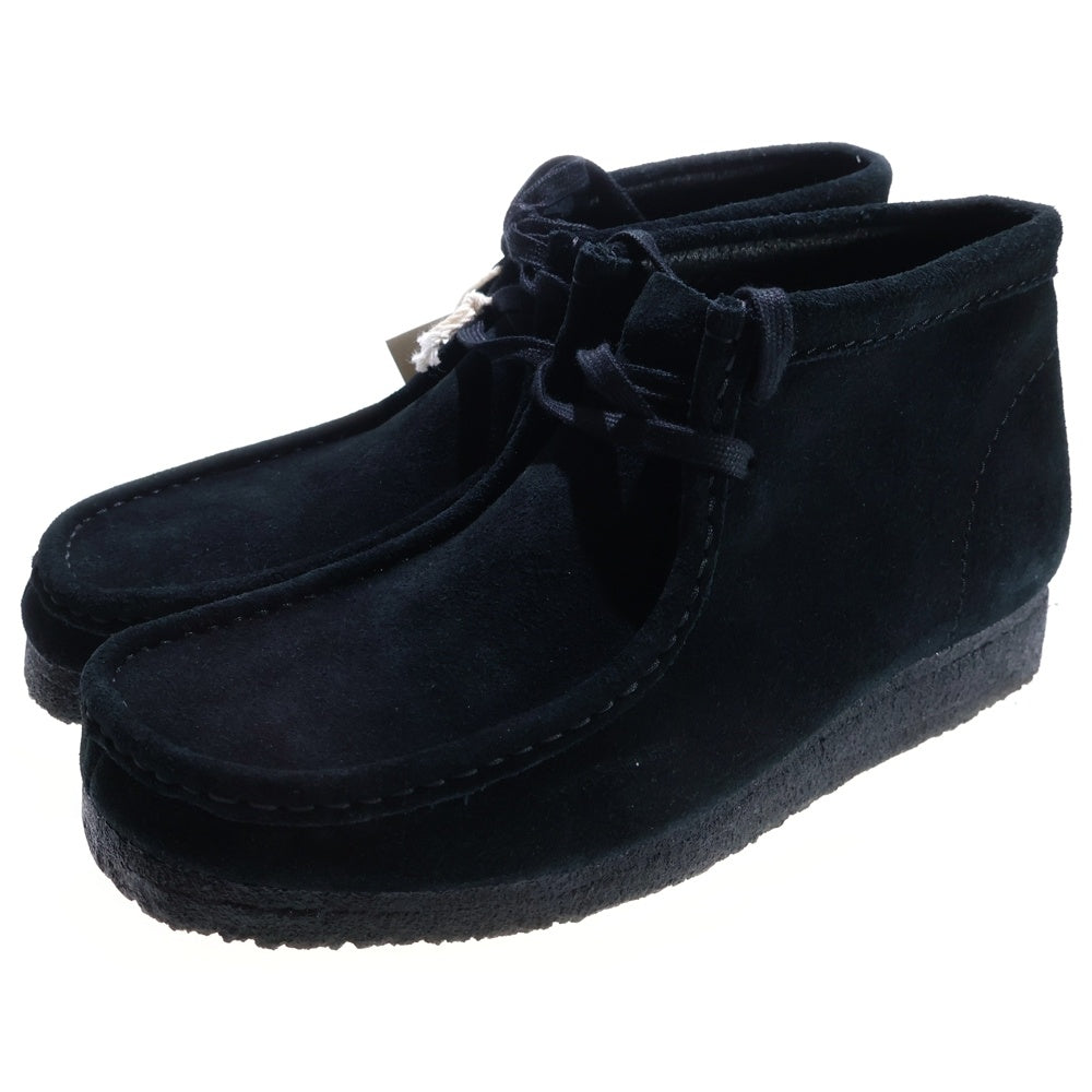 Clarks(クラークス) WALLABEE BTICTD ワラビー ブラックスエード ミッドカットシューズ ブラック US9/26.5cm 26169504