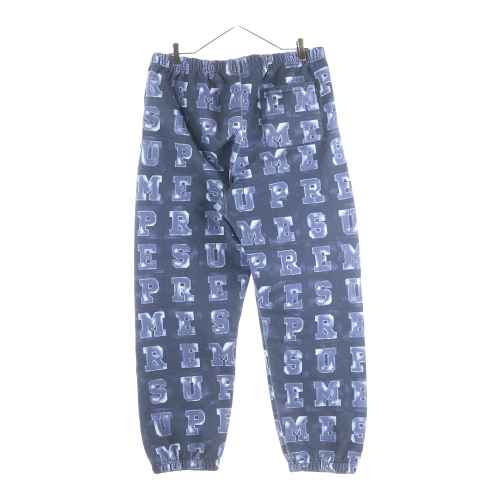 SUPREME(シュプリーム) 20AW Blocks Sweatpant ブロックス 総柄 スウェットパンツ ネイビー