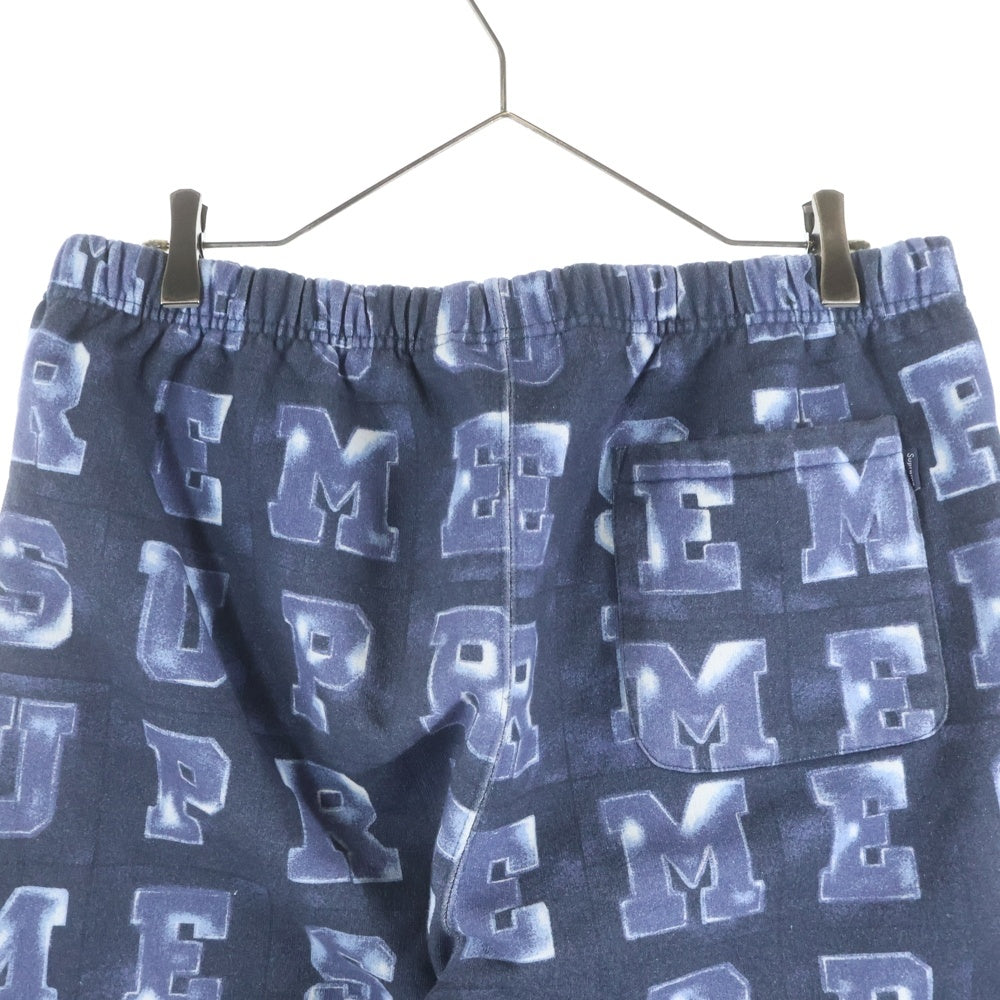 SUPREME(シュプリーム) 20AW Blocks Sweatpant ブロックス 総柄 スウェットパンツ ネイビー