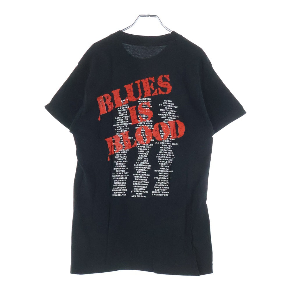 VINTAGE(ヴィンテージ) 90s THE BLACK CROWES BLUES IS BLOOD ザブラッククロウズ 両面プリント 半袖Tシャツ カットソー ブラック