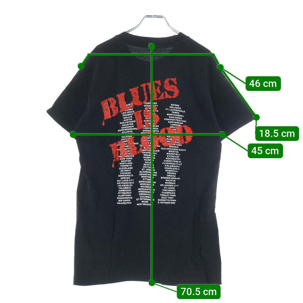 VINTAGE(ヴィンテージ) 90s THE BLACK CROWES BLUES IS BLOOD ザブラッククロウズ 両面プリント 半袖Tシャツ カットソー ブラック
