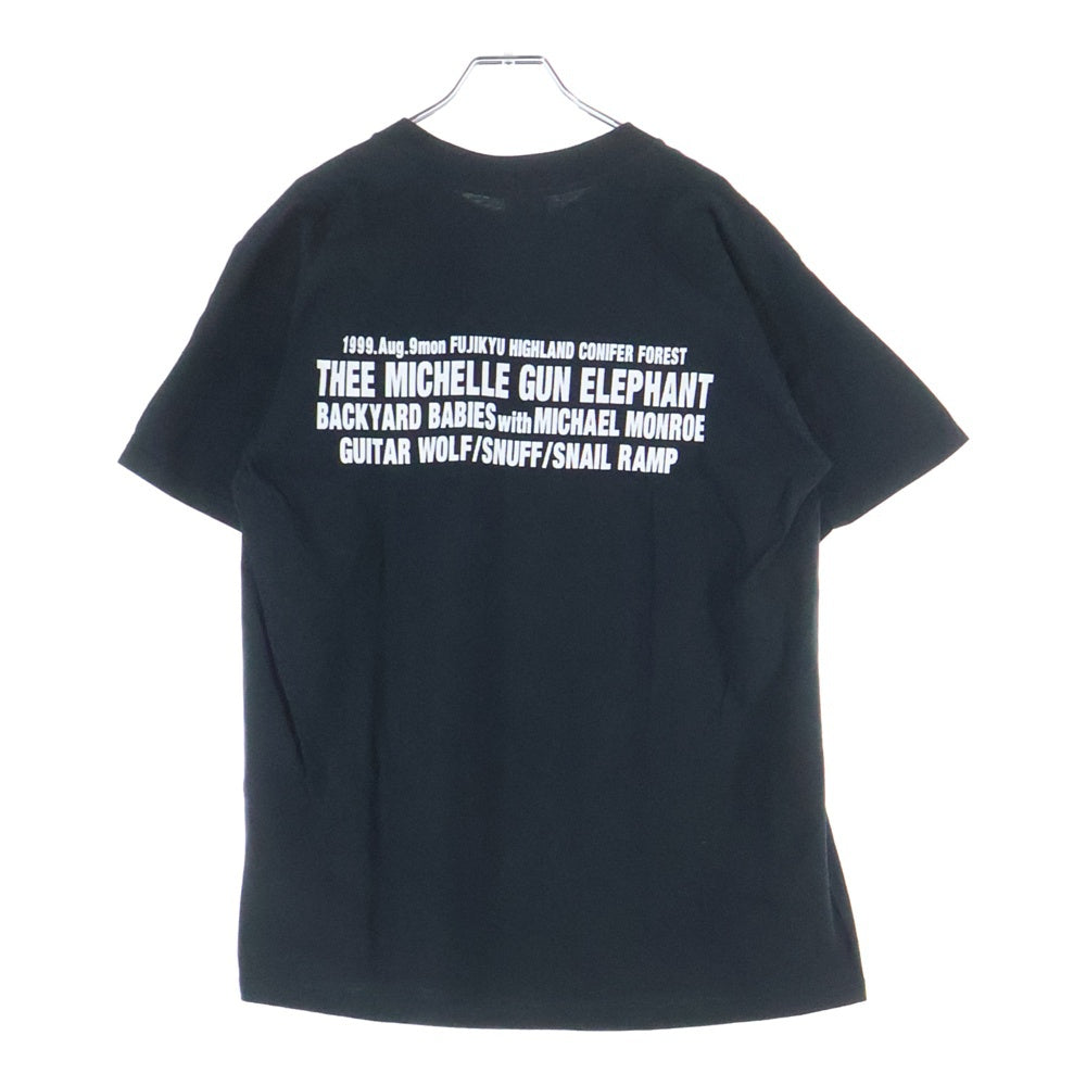 VINTAGE(ヴィンテージ) 90s MICHAEL MONROE JAPAN TOUR マイケルモンロー ジャパンツアー 両面プリント 半袖Tシャツ カットソー ブラック