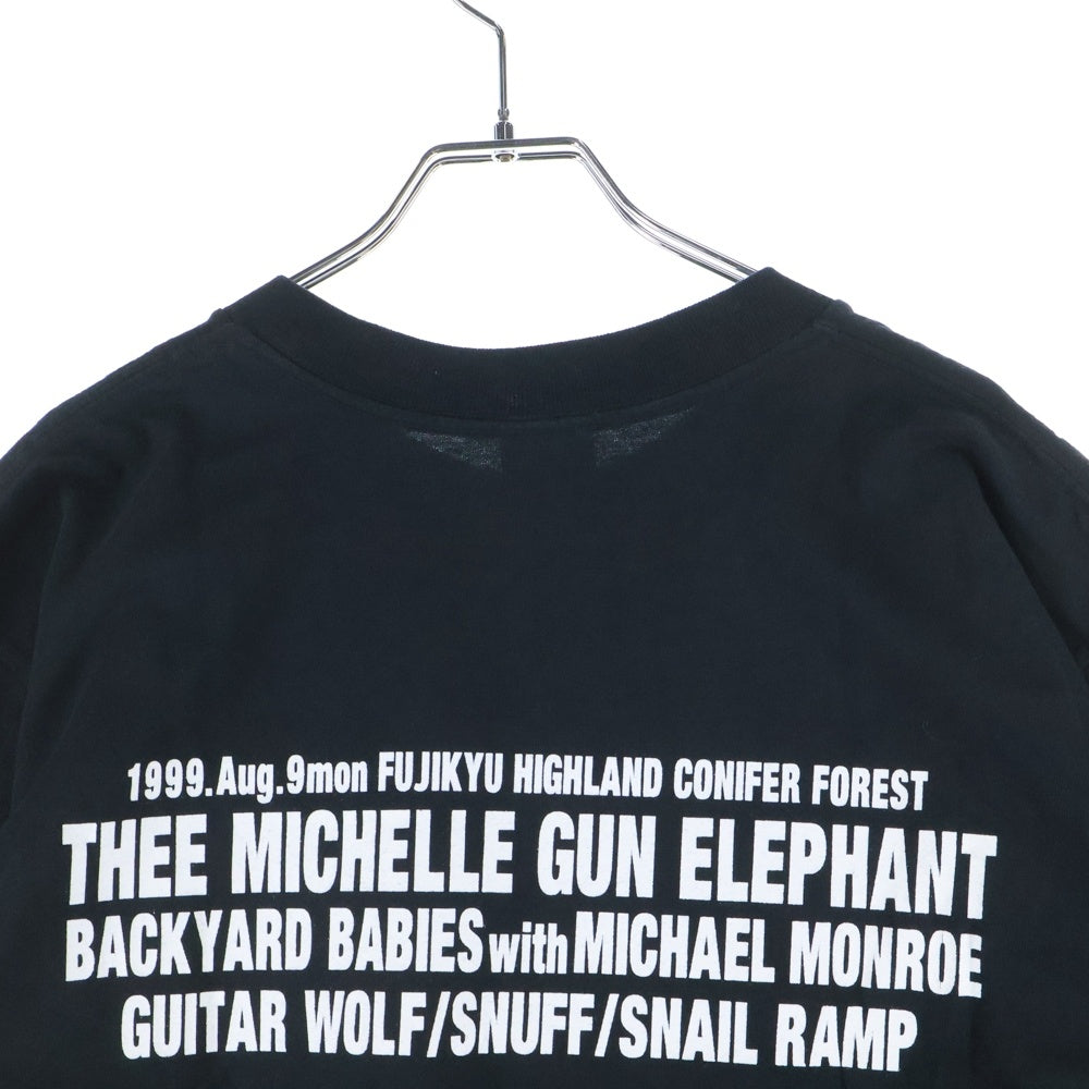 VINTAGE(ヴィンテージ) 90s MICHAEL MONROE JAPAN TOUR マイケルモンロー ジャパンツアー 両面プリント 半袖Tシャツ カットソー ブラック