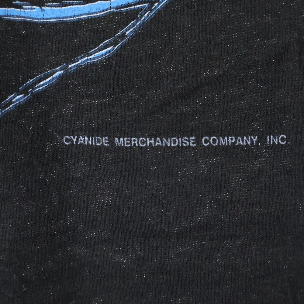 VINTAGE(ヴィンテージ) 80s POISON OPEN UP AND SAY…AHH! 両面プリント 半袖Tシャツ カットソー ブラック