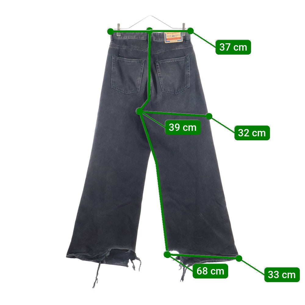 DIESEL(ディーゼル) Relaxed Jeans 1996 D-SIRE リラックス ルーズフィット ウォッシュド デニムパンツ ブラック A06926