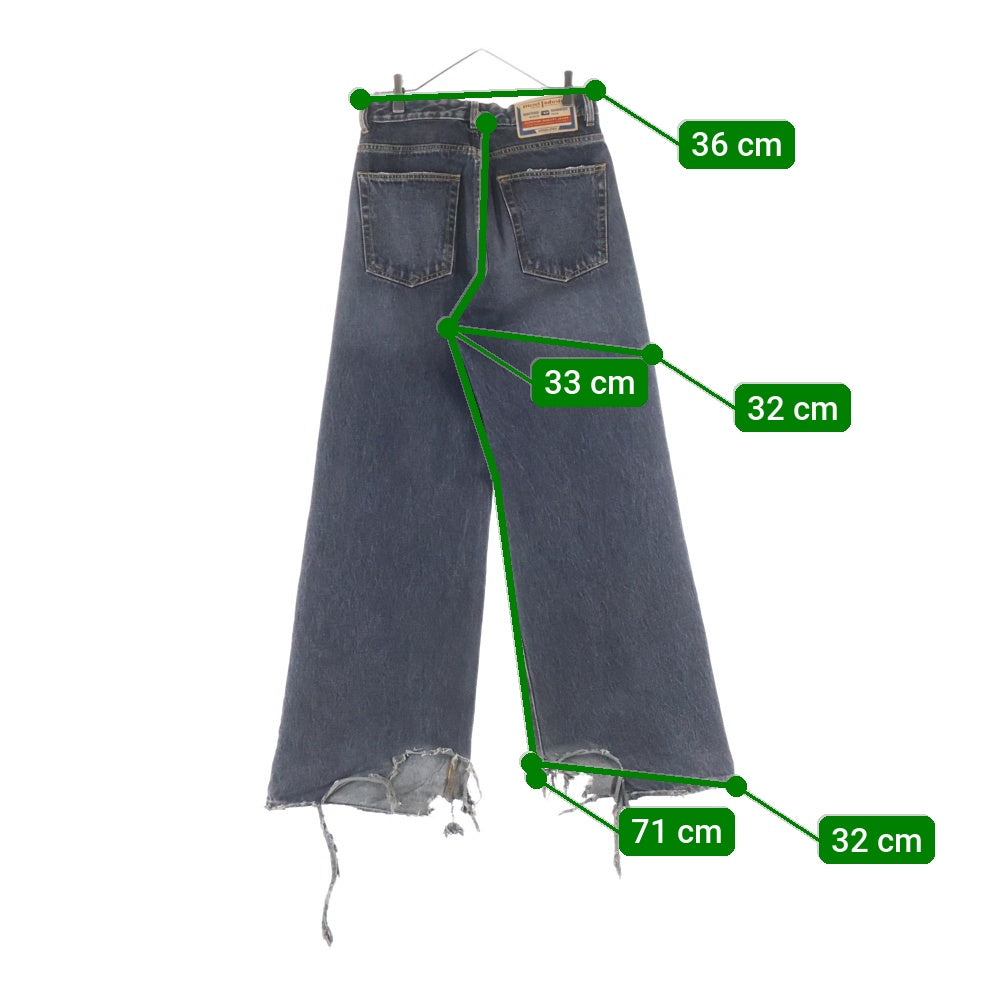 DIESEL(ディーゼル) Relaxed Jeans D-Rise リラックス Dライズ ルーズフィット ウォッシュド デニムパンツ ブラック A06371
