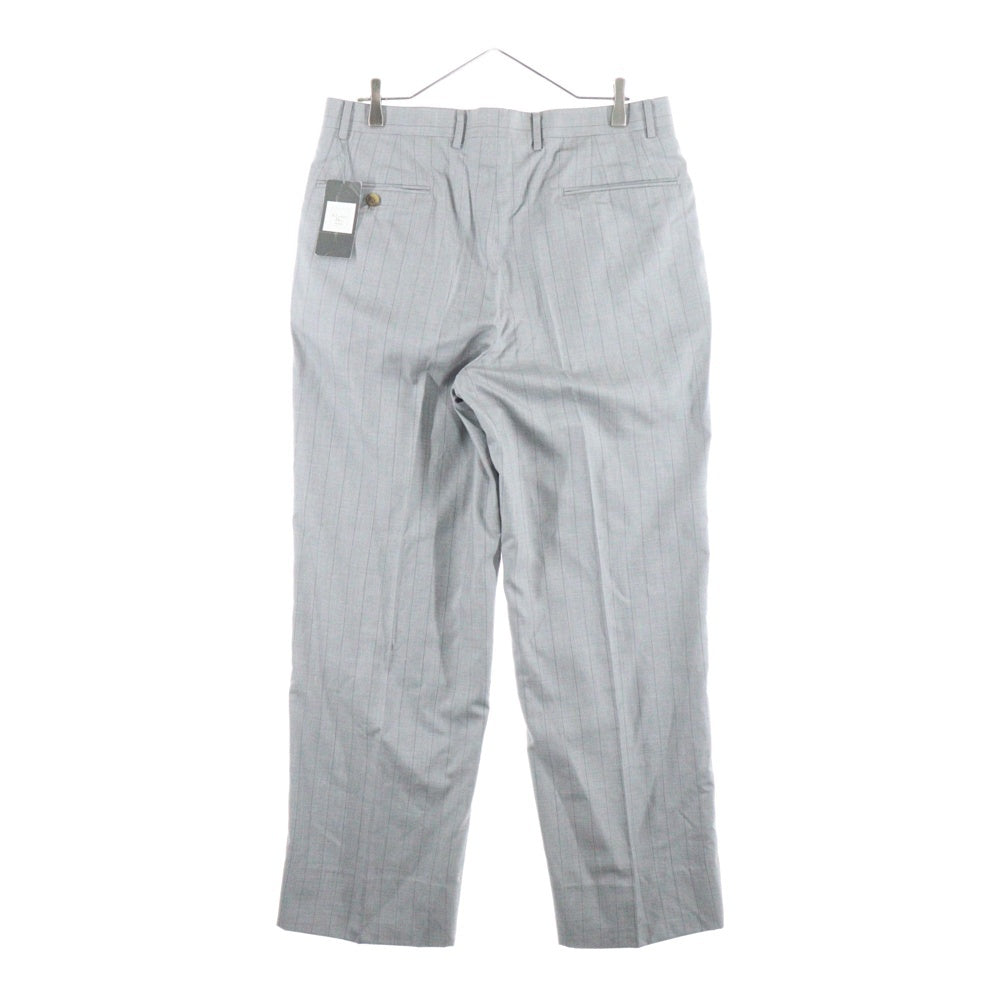 Christian Dior MONSIEUR(クリスチャンディオールムッシュ) ストライプ シルク スラックスパンツ グレー