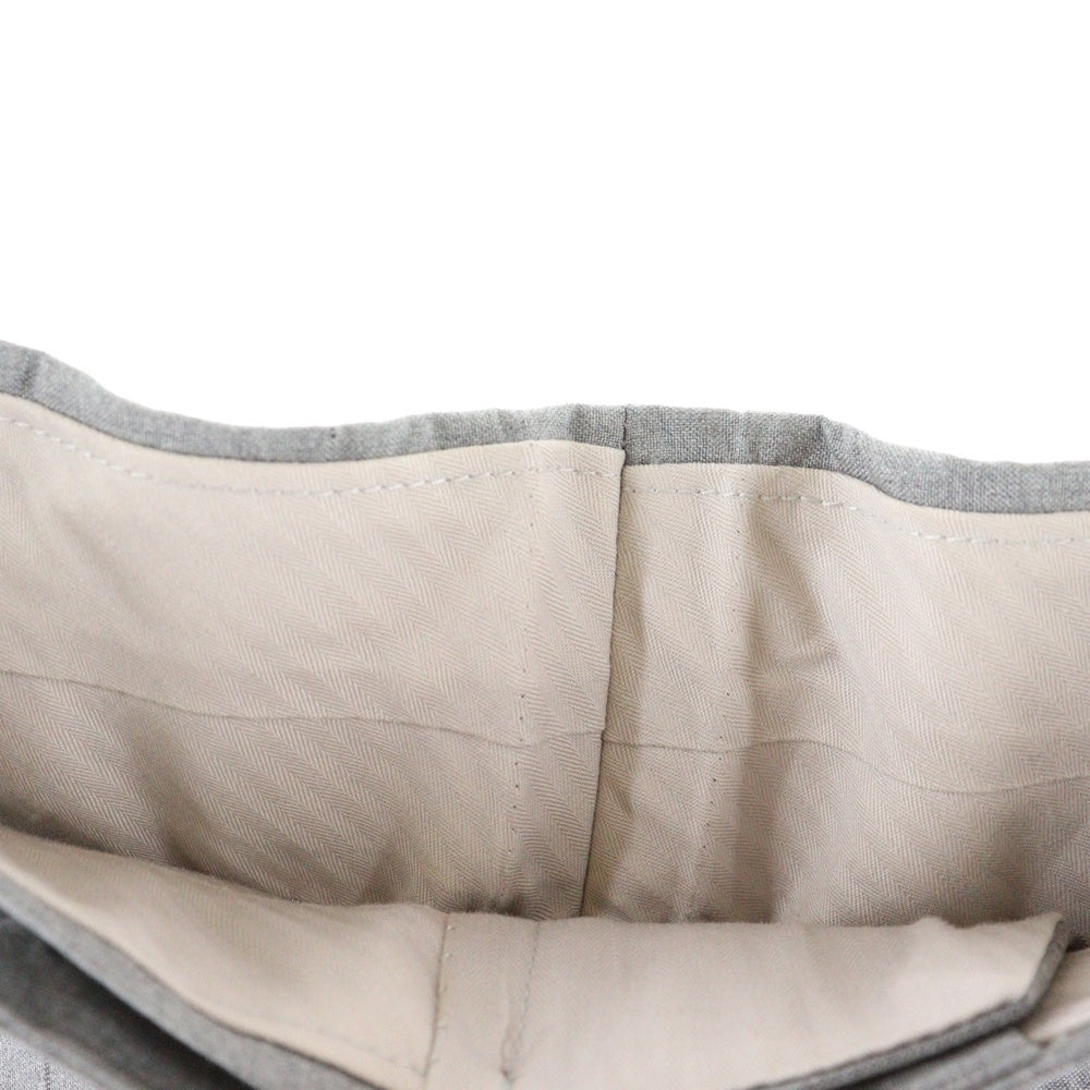 Christian Dior MONSIEUR(クリスチャンディオールムッシュ) ストライプ シルク スラックスパンツ グレー